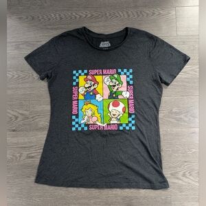 **3/$16 - Nintendo Super Mario Charcoal T-Shirt